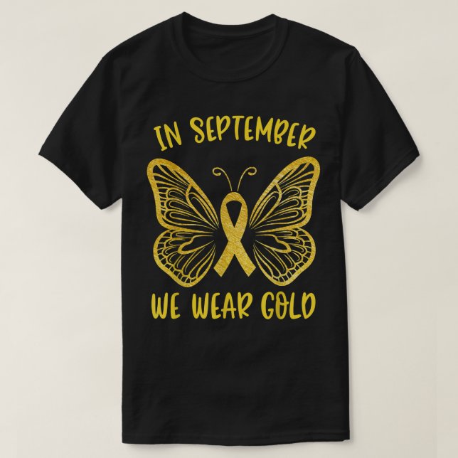 Kinderkrebs-Bewusstsein im September Wir tragen Go T-Shirt (Design vorne)