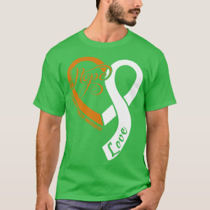 Kinderkrebs-Bewusstsein Menschen Liebe Herz Band T-Shirt