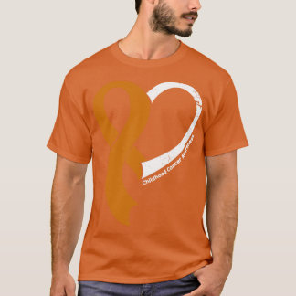 Kinderkrebs-Bewusstsein Menschen Liebe Herz Band T-Shirt