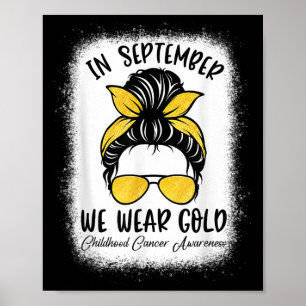 Kinderkrebs-Bewusstseinsmonat Im September tragen Poster