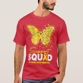 Kinderkrebs-Bewusstseinsunterstützung Squad Butter T-Shirt