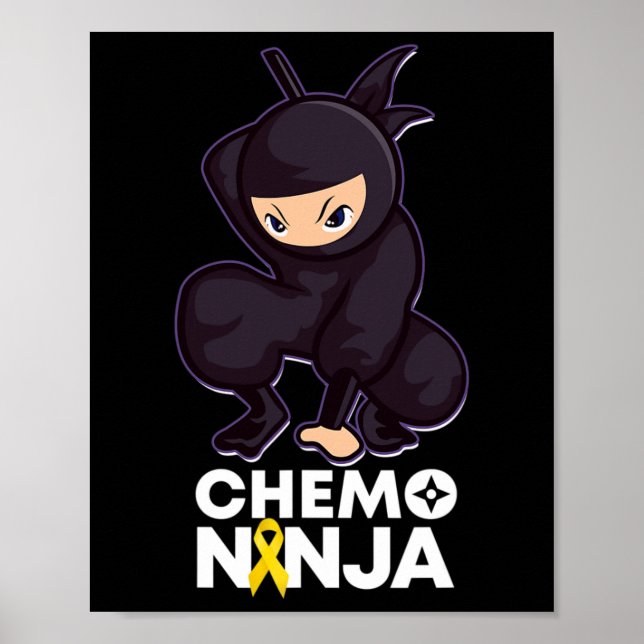 Kinderkrebs Chemo Ninja Band  Poster (Vorne)