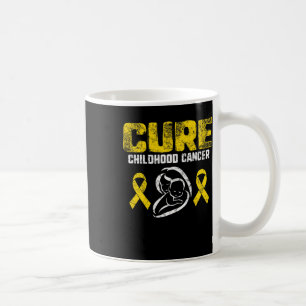Kinderkrebs heilen Goldene Band Unterstützer-Mutte Kaffeetasse