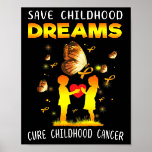 Kinderkrebs heilen, Träume retten, pädiatrische On Poster