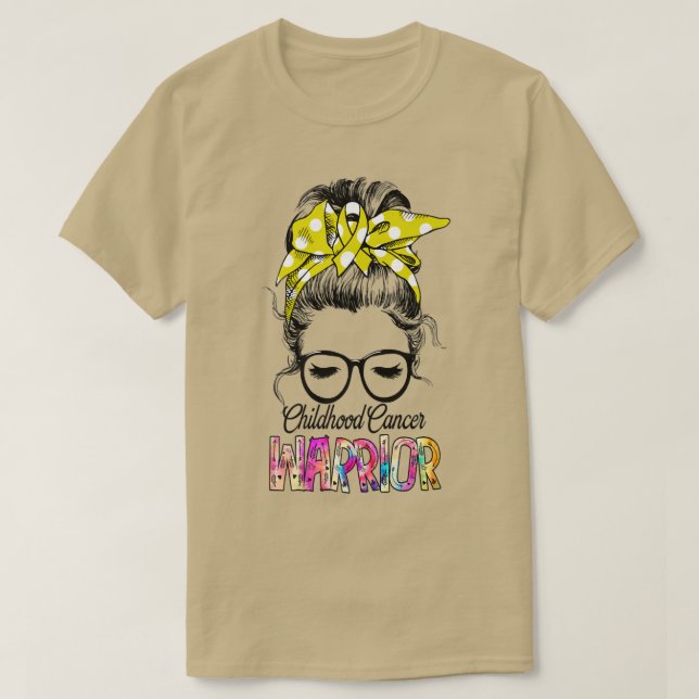 Kinderkrebs-Krieg Kinderkrebs-Bewusstsein T-Shirt (Design vorne)