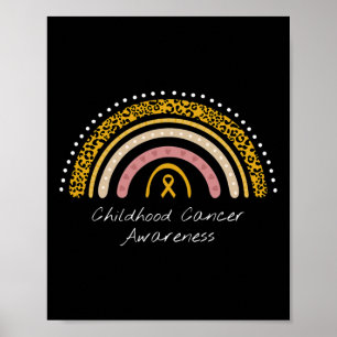 Kinderkrebs Rainbow Kinderkrebsvorsorge Poster