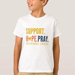 Kinderkrebs unterstützen Hoffnung beten Kinder T - T-Shirt