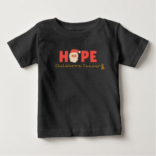 Kinderkrebs Weihnachten Weihnachtsmann niedlicher Baby T-shirt