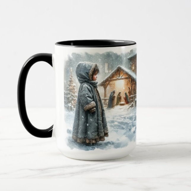 Kinderkrippe Weihnachtscoffee Tasse Cup (Links)