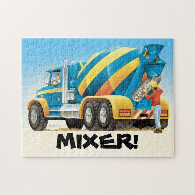 Kinderkundenspezifischer Betonmischer-Bau-LKW (Horizontal)