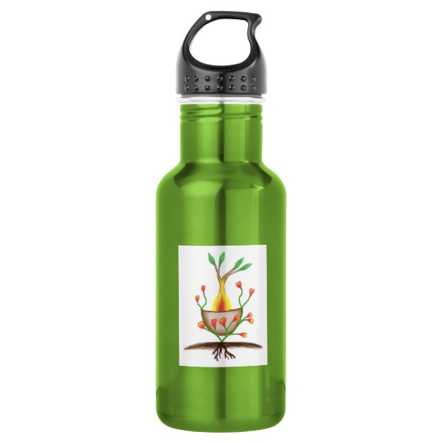 Kinderkunst Edelstahlflasche (Vorderseite)