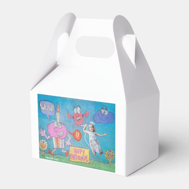 KinderKunst für CHOC - Geburtstagsfeier Geschenkschachtel (Vorderseite)