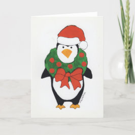 KinderKunst für CHOC - Penguin Holiday Dankeskarte