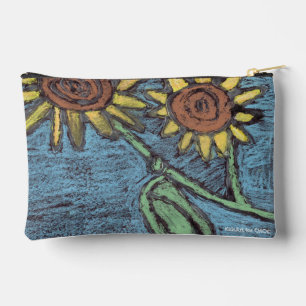 Kinderkunst für CHOC - Sonnenblumen Forever Zubehörtasche