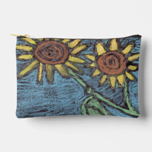 Kinderkunst für CHOC - Sonnenblumen Forever Zubehörtasche