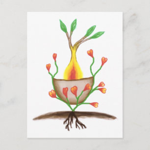 Kinderkunst Postkarte