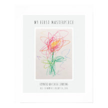 Kinderkunstausstellung Individuelle Wandkunst Foto