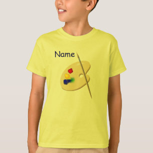 Kinderkünstlerische Palette Kindergelber T - Shir T-Shirt