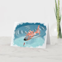 Kinderküstenwache Hubschrauber Geburtstagskarte