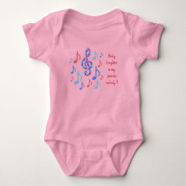 Kinderlachen ist meine Lieblingsmelodie - Musiknot Baby Strampler