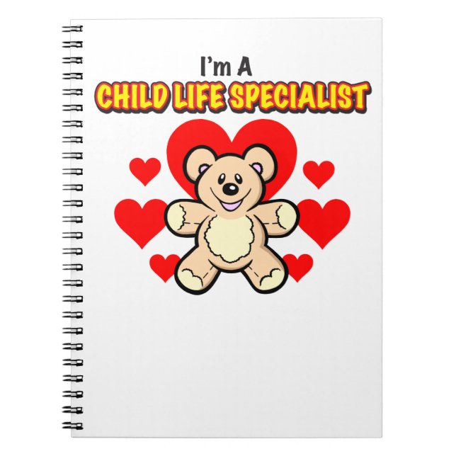 Kinderleben-Spezialisten-Teddybär-Notizbuch Notizblock (Vorderseite)