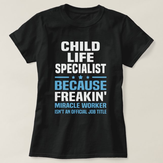 Kinderlebensspezialist T-Shirt (Design vorne)