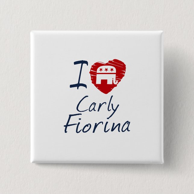KinderLiebe Fiorina 2016 Gekritzel-Entwurf Button (Vorderseite)