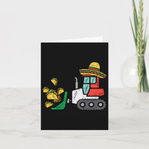 Kinderloaden von Tacos Bulldozer Cinco de Mayo Kid Karte
