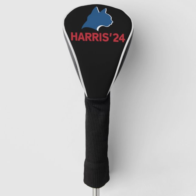 Kinderlose Cat Lady für Zitat 2024 Golf Headcover (Vorderseite)