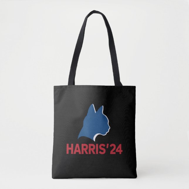 Kinderlose Cat Lady für Zitat 2024 Tasche (Vorderseite)