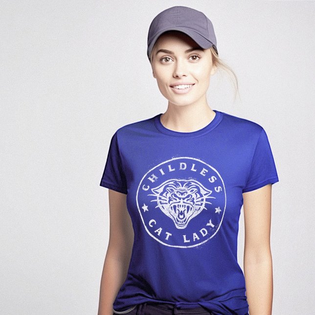 Kinderlose Cat Lady Movement T-Shirt (Childless Cat Lady Movement T-Shirt)