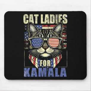 Kinderlose Cat Ladys for Kamala Harris 2024 Electi Mousepad