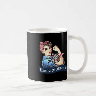Kinderlose Cat Ladys wählen Rosie The Riveter Elec Kaffeetasse