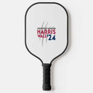 Kinderlose Cat-Mamas für Harris Walz "24 Pickleball Schläger