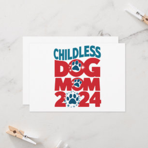 Kinderlose Hunde Mama Hunde Lady Voting Patriotic  Einladung
