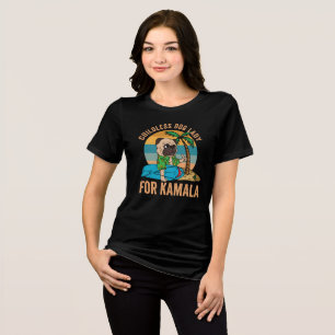 Kinderlose Hundedame für Kamala Tri-Blend Shirt