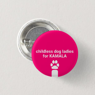 Kinderlose Hundedamen für Kamala-Funchthundpfoten Button