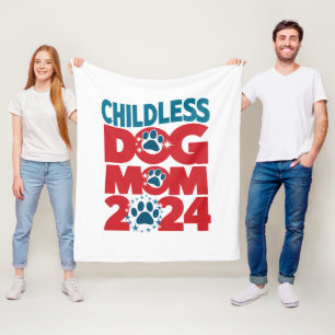 Kinderlose Hundemutter Hunde-Dame wählt patriotisc Fleecedecke