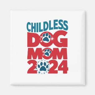 Kinderlose Hundemutter Hunde-Dame wählt patriotisc Magnet