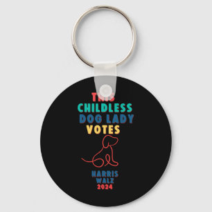 Kinderlose Hündin Lady Votes Kamala - Harris WaLzh Schlüsselanhänger