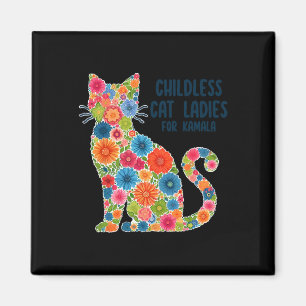 Kinderlose Katze für Kamala Magnet