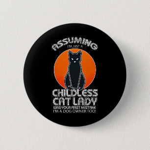 Kinderlose Katze, Hund- und Katzenbesitzer, Hallow Button