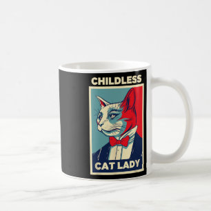 Kinderlose Katze Lady 2024 Funny Cat Lover Mama Fr Kaffeetasse