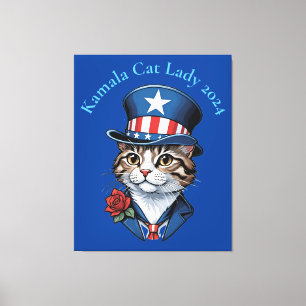 Kinderlose Katze Lady 2024 Thunder_Cove Leinwanddruck
