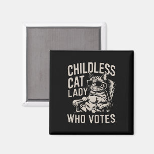 Kinderlose Katze Lady 2024 Wahl Kamala Magnet