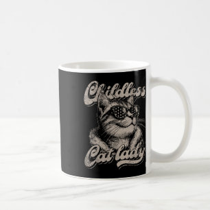 Kinderlose Katze Lady Funny Cat Lover Graphic Kaffeetasse