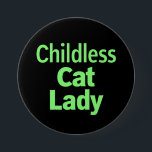 Kinderlose Katze Lady Funny Vote 2024 Button<br><div class="desc">Kinderlose Katze Lady Funny Vote 2024</div>