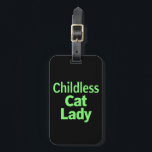 Kinderlose Katze Lady Funny Vote 2024 Gepäckanhänger<br><div class="desc">Kinderlose Katze Lady Funny Vote 2024</div>