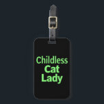 Kinderlose Katze Lady Funny Vote 2024 Gepäckanhänger<br><div class="desc">Kinderlose Katze Lady Funny Vote 2024</div>