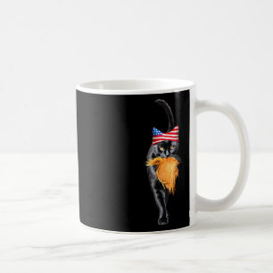 Kinderlose Katze-Lady mit Trump-Haar-Abstimmung Ka Kaffeetasse